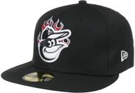 Czapki i chusty sportowe męskie - New Era Czapka 59Fifty Team Fire Orioles by czarny, 7 5/8 (60,6 cm) - miniaturka - grafika 1