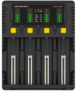 ARMYTEK Ładowarka Armytek Uni C4 A04501C - Ładowarki i akumulatory ARMYTEK Ładowarka Armytek Uni C4 A04501C - Ładowarki i akumulatory - miniaturka - grafika 4