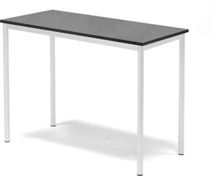 AJ Produkty Stół SONITUS, 1200x600x900 mm, linoleum ciemnoszary, biały - Meble do szkół i przedszkoli AJ Produkty Stół SONITUS, 1200x600x900 mm, linoleum ciemnoszary, biały - Meble do szkół i przedszkoli - miniaturka - grafika 1