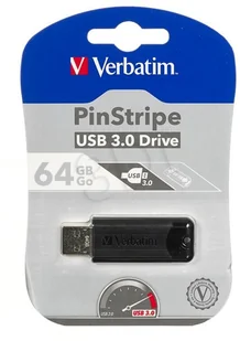 Verbatim PinStripe pamięć USB 64 GB USB Typu-A 3.2 Gen 1 (3.1 Gen 1) Czarny, Nośnik Pendrive USB - Nośniki danych - miniaturka - grafika 8