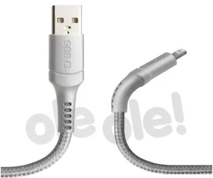 SBS Kabel Lightning - Usb 1 Metr Szary Do iPhone - Kable USB - miniaturka - grafika 3