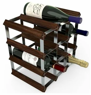 Rta From Samuel Groves RTA from Samuel groves regał na wino na 12 butelek, 3 X 3 kieszenie, gebeizter sosna/ocynkowana stal WINE0543 - Pozostałe akcesoria barmańskie - miniaturka - grafika 2