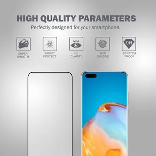 Huawei CRONG Crong 3D Armour Glass Szkło Hartowane 9H na ekran P40 Pro + ramka instalacyjna CRG-3DAG-HP40P - Szkła hartowane na telefon - miniaturka - grafika 8