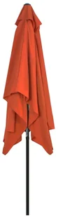 vidaXL Parasol ogrodowy na metalowym słupku, 300 x 200 cm, terakotowy - Parasole ogrodowe - miniaturka - grafika 9