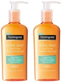 Żele do mycia twarzy - Neutrogena Visibly Clear Anti-wspinaczka) oelfreies waschgel/reinig gama waschgel na twarzy w celu zapobiegania masującymi mikrodrganiami & mitessern/2 X 200 ML 90569 - miniaturka - grafika 1