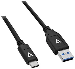 V7 Kabel USB USB-C USB-A 1m Czarny V7U3.1AC-1M-BLK-1E - Kable USB - miniaturka - grafika 3