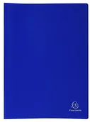 Koszulki na dokumenty - Exacompta 8557e teczka prezentacyjna z miękkiego materiału PP 300 z 50 gekoernten walizki, nieprzezroczysty, format DIN A4, niebieski 8557E - miniaturka - grafika 1