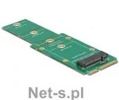 Adaptery i przejściówki - Delock Adapter M.2 NGFF na mSATA (62592) - miniaturka - grafika 1