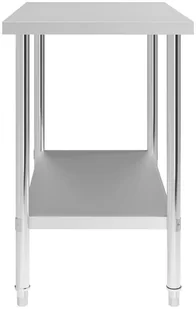 VidaXL Kuchenny stół roboczy, 100x60x85 cm, stal nierdzewna 51188 VidaXL - Stoły gastronomiczne - miniaturka - grafika 4