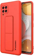 Etui i futerały do telefonów - Wozinsky Kickstand Case elastyczne silikonowe etui z podstawką Samsung Galaxy A42 5G czerwony - miniaturka - grafika 1