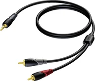 Kable - Procab Kabel Jack 3.5mm RCA Cinch x2 5m czarny CLA711/5 CLA711/5 - miniaturka - grafika 1