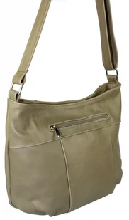 Magre (PL) Torebka Skórzana (PL) WIESIA Skóra Naturalna Gładka JASNY OLIWKOWY - Torebki damskie - miniaturka - grafika 3