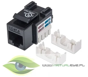 Keystone Intellinet Intellinet Moduł Cat6 UTP RJ45 zaciskany czarny 210720 - Wtyczki i adaptery - miniaturka - grafika 3