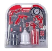 Akcesoria pneumatyczne - Proline Komplet pistoletów pneumatycznych z wężem 5 sztuk ce 66343 PX66343 - miniaturka - grafika 1