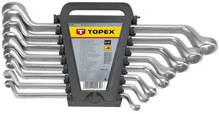 TOPEX KOMPLET KLUCZY OCZKOWO-ODGIĘTYCH 6-SZTUKOWY 6-17MM T 35D455 [6701977] - Klucze i nasadki - miniaturka - grafika 2