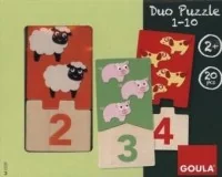 Jumbo SPIE GOULA Puzzle drewniane Duo 1-10 D53329 - Puzzle - miniaturka - grafika 2