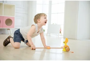 Classic World Pchacz Kaczuszka Drewniana Classic World CW3320 - Pchacze - miniaturka - grafika 3