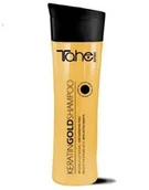 Szampony do włosów - Tahe Keratin Gold Shampoo - szampon rozświetlający z płynnym złotem 300 ml - miniaturka - grafika 1