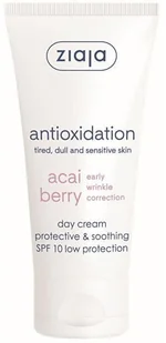 Ziaja Kojący krem na dzień SPF 10 Acai Berry Protective & Soothing Day Cream) 50 ml - Kremy do twarzy Ziaja Kojący krem na dzień SPF 10 Acai Berry Protective & Soothing Day Cream) 50 ml - Kremy do twarzy - miniaturka - grafika 1
