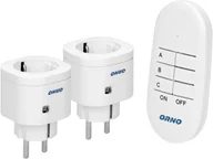 Systemy inteligentnych domów - Zestaw bezprzewodowych mini gniazd sterowanych pilotem 2+1, Schuko OR-GB-439(GS) - miniaturka - grafika 1
