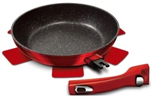 Berlinger Haus Patelnia Patelnia z odpinaną rączką 28 cm Metallic Line Burgundy Edition BH/1946 BH-1946 Kinghoff - Patelnie - miniaturka - grafika 5