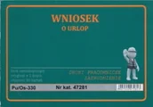 Druki akcydensowe - Firma krajewski Wniosek o urlop / A6 samokopiujący [Pu/Os-330] Pu/Os-330 - miniaturka - grafika 1