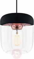 Lampy sufitowe - Vita Copenhagen Modna lampa wisząca Acorn, czerń i miedź - miniaturka - grafika 1