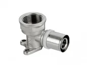 Łączniki, trójniki, kształtki - Kolano zaciskowe 90 PEX-GW 16X1/2 naścienne - miniaturka - grafika 1