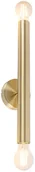 Lampy ścienne - QAZQA Kinkiet vintage złoty 2-punktowy -Tubi - miniaturka - grafika 1