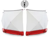 Sprzęt ratunkowy - TROTEC Parawan zasłaniający VarioScreen 4*180*180 dzielony pośrodku czerwony - miniaturka - grafika 1