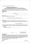 Druki akcydensowe - Firma krajewski ORZECZENIE lekarskie do celów sanitarno-epidemiologicznych [Pu/Ksn-3] Pu/Ksn-3 - miniaturka - grafika 1