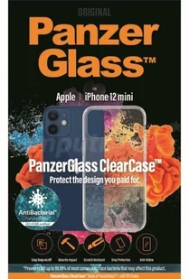 PanzerGlass Szkło hartowane antybakteryjne Standard Fit iPhone 12 Mini, przezroczyste 5711724027079 - Szkła hartowane na telefon - miniaturka - grafika 3