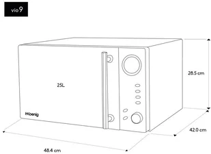 Kuchenka mikrofalowa H.KOENIG VIO9 - Kuchenki mikrofalowe - miniaturka - grafika 4