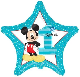 Amscan Balon foliowy Miki 1-urodziny - Urodziny dziecka - miniaturka - grafika 3