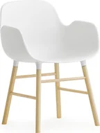 Figurki dekoracyjne - Normann Copenhagen Figurka dekoracyjna Form Miniature krzesło z podłokietnikami białe 390006 - miniaturka - grafika 1