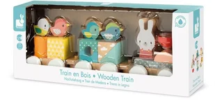 Janod Pociąg z klockami do ciągnięcia Pure - Pociągi dla dzieci - miniaturka - grafika 6