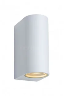 Lucide Zora 22861/10/31 kinkiet lampa oprawa ścienna zewnętrzna 2x5W GU10-LED IP44 biała - Lampy ogrodowe - miniaturka - grafika 2