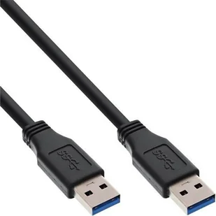 InLine Kabel USB Typ A męski A męski czarny 1m 35210 - Kable USB - miniaturka - grafika 2