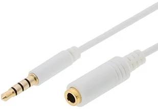 Delock Kabel MiniJack 3.5 mm MiniJack 3.5 mm 5 Biały 84484 - Kable - miniaturka - grafika 2