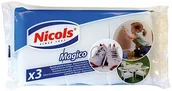 Ściereczki, gąbki, czyściki - Nicols magiczy zmywak gąbka 3 sztuki - miniaturka - grafika 1