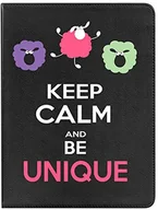 Etui do tabletów - Samsung Be Cool BeCool 360-sg22-no-keepl8 etui ochronne na telefon komórkowy 360 stopni z systemem rotacji i funkcją stojaka do Galaxy Tab 7.0 tryb 2016 z designem Keep Calm and Be Unique, wielokolorowe 360-SG222-NO-KEEPL8 - miniaturka - grafika 1
