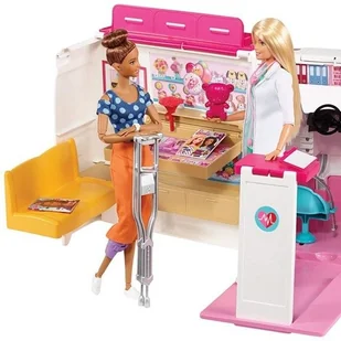 Mattel Barbie Karetka Mobilna klinika FRM19 - Akcesoria dla lalek - miniaturka - grafika 15
