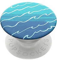 Uchwyty samochodowe do telefonów - PopSockets PopSockets PopGrip - Rozkładany uchwyt i podstawka do telefonów oraz tabletów z wymiennymi krążkami PopTops - Blue Tidal Wave 801381 - miniaturka - grafika 1