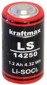 Baterie i akcesoria - Hückmann Hückmann 133751 Kraftmax bateria litowa 3,6 V LS14250 (od -55°C do +85°C, LiSOCI2, 3,6 V, 1200 mAh) 133751 - miniaturka - grafika 1