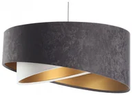 Lampy sufitowe - Grafitowo-biała lampa wisząca glamour- EX992 L7-A78 - miniaturka - grafika 1