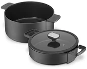 Rondle - Berndes 035100 zestaw: garnek o średnicy 24 cm i rondel do duszenia ze szklaną pokrywką o średnicy 24 cm 035100 - miniaturka - grafika 1