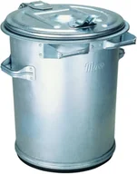 Kosze na śmieci - Metalowy pojemnik kubeł RETRO na gorący popiół z blachy ocynkowany 70L - miniaturka - grafika 1