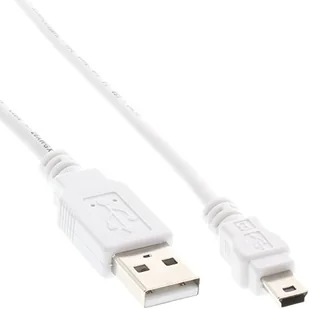 InLine Kabel USB miniUSB 0.5m Biały 31805W - Kable USB - miniaturka - grafika 2