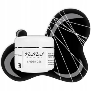 Neonail Spider Gel Silver 5 ml NOWOŚĆ! 7237 - Ozdoby do paznokci - miniaturka - grafika 3
