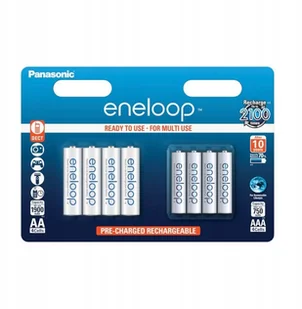 Panasonic Eneloop Combipack 1x4 Mignon AA + 1x4 Micro AAA BK-KJMCCE44E - Ładowarki i akumulatory - miniaturka - grafika 2